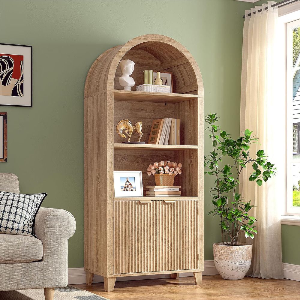 Lighting - Kavisli Dolap, 5 Katlı Depolama Rafları,