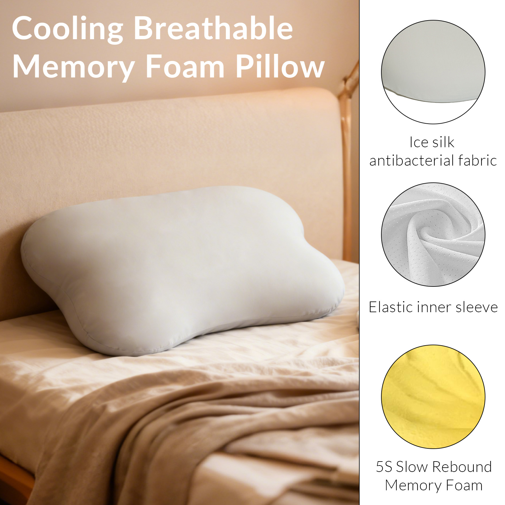 Boyun ve Omuz Ağrılarını Gider - Memory Foam Orthopedic Pillow Neck Pain incelemesi ve fiyatı